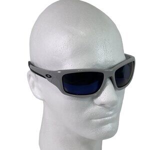 Oakley VALVE Sunglasses Gray Frames Blue Lens Black Logo